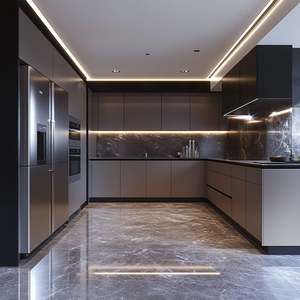 Mobilier européen standard Armoires de cuisine modernes Armoires de cuisine abordables Meubles de cuisine - Product Image 5