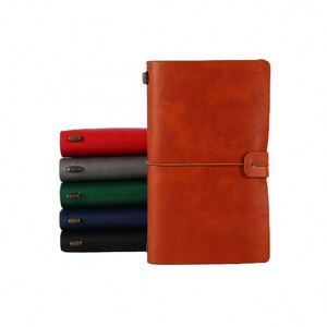 Personalized Hardcover Leather Cover A6 Traveler Planner Organizer Custom <b>Diary</b> Agenda Refillable Reusable Gift Notebook 80 - Product Image 1