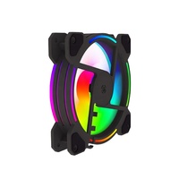 Ventilateur de refroidissement PC LED RGB 1200 tr/min 120 mm à roulement fluide 25 dBA 37,8 CFM 30 000 heures pour boîtier d'ordinateur
