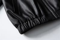 Nouvelle collection automne : Veste en cuir PU mat décontractée et ample de style streetwear japonais rétro pour homme