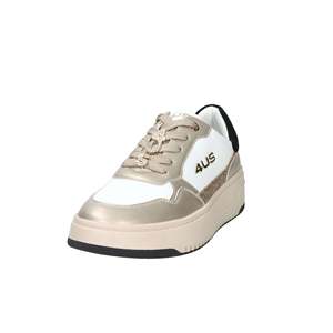 Sneakers da Ragazza 4Us Paciotti Bianche e Oro con Suola Chunky e Plateau - Product Image 1