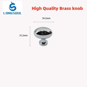 High Quality Luxury Style Home Cabinet Wardrobe Metal Egg Shape <strong>Drawer</strong> <strong>Small</strong> <strong>Knob</strong> - Product Image 6