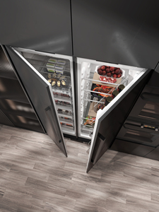 Réfrigérateur-congélateur intégré avec compresseur, capacité de 529 litres, dissipation thermique arrière, affichage, armoire ultra-fine, tiroir à ouverture par le haut - Product Image 2