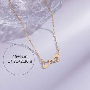 Collar con Colgante de Acero Inoxidable Chapado en Oro con Diseño Islámico de Caligrafía Árabe de Alá, Joyería al por Mayor - Product Image 4