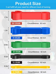 Заводская поставка Ebest, 100% натуральная латексная сверхмощная Растяжка, Длинные петли для упражнений, наборы эшелонсионных полос - Product Image 5