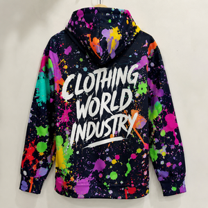 Sudadera Deportiva Personalizada de Forro Polar Sublimado, Unisex, Talla Grande, Ecológica, Diseño Frontal y Trasero, Modelo Mockup, Diseño de la Industria Mundial de la Ropa - Product Image 2