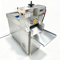 Trancheuse à viande électrique en acier inoxydable pour mouton et bœuf, réglage précis de l'épaisseur, capacité de 300 kg/h, garantie 1 an