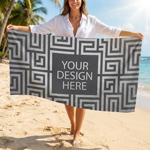 Serviette de plage d'été en coton super absorbante et à séchage rapide, idéale pour les vacances en bord de mer et les activités de plein air – Meilleure vente - Product Image 1