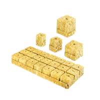 Kubus Stonewool Kecil Warna Kuning Ukuran 35*35*25mm untuk Pembibitan Hidroponik, Pengganti Netpot dan Cocopeat Shengding