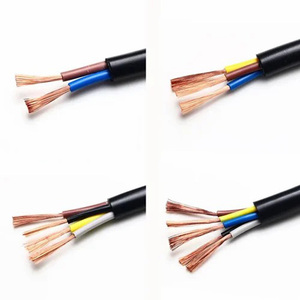 Kabel elektrik beruntai RVV inti 2/3/4/5 fleksibel terisolasi kabel multiinti 0,75mm 2/1, 5mm 2/2, 5mm 2/4mm2 kawat rumah tangga - Product Image 2