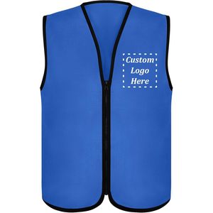 Chaleco de publicidad infantil informal personalizado TopTie con cremallera Chaleco de voluntario bordado con capucha para niños temporada de invierno sin bolsillos - Product Image 3