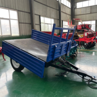 Remorque agricole à 4 roues, tracteur hydraulique à benne basculante de 1 à 10 tonnes, avec composant central d'essieu, bon état, au meilleur prix