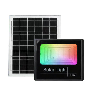Solar LED <b>Flood</b> <b>Light</b> 5000K Daylight IP65 Remote Control 120 Beam Angle Surface Mount Garden Lighting CRI85 CE Certified - Product Image 1