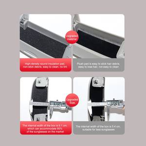 Étui de lunettes de voiture en silicone pour <span class=keywords><strong>Audi</strong></span>, boîte de rangement pour <span class=keywords><strong>Audi</strong></span> A1 A3 A4 A5 A6L <span class=keywords><strong>Q3</strong></span> Q5 - Product Image 5