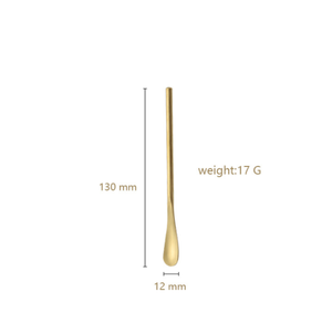 Cuchara mezcladora de mango largo DF1115 de grado alimenticio resistente para miel, helado, postres, café y accesorios de bandeja, fabricada en China - Product Image 2