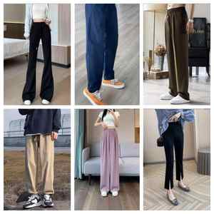 Pantalon large super doux pour femme, taille haute, élégant, coupe ample, livraison aléatoire - Product Image 6