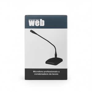 Micrófono de mesa profesional con cuello de cisne flexible para conferencias y grabaciones - Product Image 3