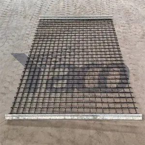 Heavy Duty 1'' 2'' 3/8'' 1/8'' 65mn Spring Wire Crimped Screen Mesh For Crusher