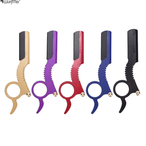 Cuchilla <span class=keywords><strong>de</strong></span> peluquería Wanmei para barba y cabello, <span class=keywords><strong>de</strong></span> acero inoxidable, para recortar y dar forma al cabello, ideal para <span class=keywords><strong>cortes</strong></span> finos. - Product Image 1