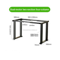 2JRF2 D5 30 mm/s Écologique Bureau Assembler Double Moteur Hauteur Réglable Assis Stand Bureau Électrique Table Cadre Debout Bureau