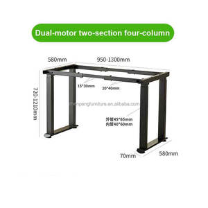2JRF2 D5 30 mm/s Ecológico Oficina Ensamblar Motor dual Altura ajustable Sit Stand Escritorio Mesa eléctrica Marco Escritorio de trabajo de pie - Product Image 2