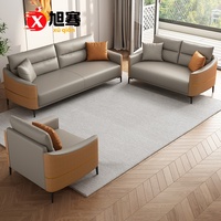 Canapé de bureau trois places grande capacité pour réception et salon, fauteuil de bureau individuel ergonomique pour espace de repos du personnel