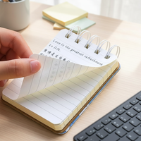 Fil d'impression offset double face personnalisé reliure à spirale mini bloc-notes planificateur quotidien bloc-notes cahiers de poche pour fournitures de bureau