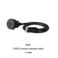 Cable de Extensión Circular Tipo C 3.2 Hembra Sin Cubierta de Lshitech, 0.3-1m, Apto para Todos los Dispositivos Electrónicos