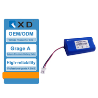 16.28Wh 4.4AH 5.2AH 18650 1S2P 3.7V 4400mAh Paket Baterai Isi Ulang Li Ion dengan XH-2P 2.54 untuk Speaker Bluetooth Lampu Tenaga Surya