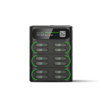 Système de location intelligent à chargement rapide avec partage de logo personnalisé Station de recharge pour téléphone empilable Station de location de batterie externe avec partage de point de vente intégré