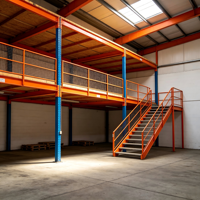 Étagère de mezzanine en acier HONGXIN robuste, multicouche, sans boulons, en acier laminé à froid, avec revêtement en poudre, réglable, protection contre la corrosion