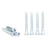 Vis à tête hexagonale métrique/pouce Classe 4 Marque DH Filetage standard - Acier au carbone zingué Haute résistance pour meubles