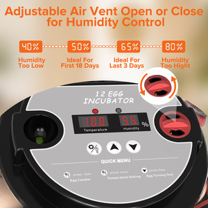 Incubadora automática inteligente con alta tasa de eclosión para huevos de aves de corral Material de PVC Diseño moderno Compatible con OEM/ODM - Product Image 2