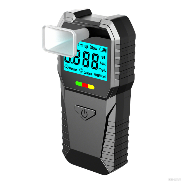 High-precision Professional Semiconductor Alcohol Testing Device. Safe Drinking Breathalyzer Fast Response AA Battery Operated