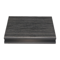 Planches de terrasse en composite WPC 18 mm à emboîtement lisse, grain de bois 3D en relief, pour extérieur et jardin, prix abordable, fabrication chinoise