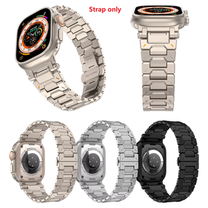 Correa de Reloj de Acero Inoxidable de Lujo para Apple Watch S10 11 46mm Ultra 49mm SE 44mm, Correa de Repuesto para Reloj Inteligente - Product Image 1