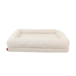 2024 새로운 디자인 XL 크기 하이 퀄리티 플러시 양털 3D 스타일 개 침대 깊은 수면 타원형 둥지 빨 이동식 고양이 개 컴포트 솔리드 - Product Image 3