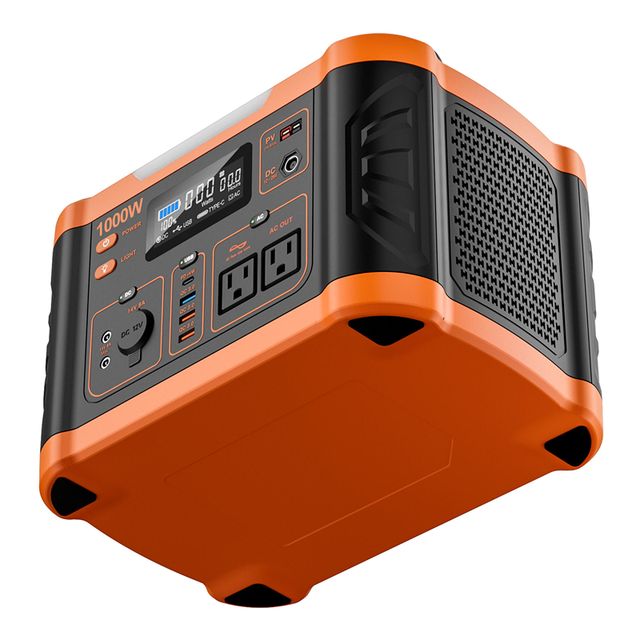 Factory-direct Solar Power Station Outdoor Mobile Energy Storage 1000W MPPT 888WH Lithium-ion Pure Sine Wave S-1000 Type C