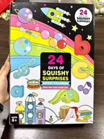 Calendrier de l'Avent Squishy Surprises : Boîte Mystère de Jouets Squishy Fidget Assortis à Remontée Lente, Anti-Stress, à Presser – Coffret Cadeau