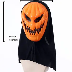 HF Hot Sale Halloween Pumpkin Mask Party Pumpkin Face Horror Facepieces