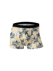 4 pièces de caleçons de sport pour hommes, taille mi-haute, à motif animalier, en tricot, confortables, respirants, antibactériens, à séchage rapide - Product Image 4