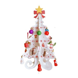 Supporto per Mini Albero di Natale, Decorazioni Natalizie in <span class=keywords><strong>Legno</strong></span>, Albero di Natale Artificiale per Decorazione da Tavolo - Product Image 6