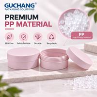 Pot cosmétique en PP de 50 ml et 100 ml en gros, vide, en plastique, pour crème capillaire et crème visage, avec couvercle à vis, logo personnalisé