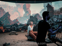 Pantalla LED Modular 8K para Cine Interior 3D de 7680Hz, Estudio de Grabación de Películas Virtuales Inmersivas, Fondo para Eventos