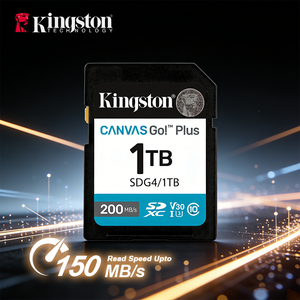 Kingston For SDG4 1TB Plastic <b>Memory</b> <b>Card</b> for Content Creator Storage Black for Camera & Phone - Product Image 2