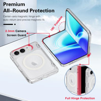 Nouvelle tendance de la mode de luxe, coque de téléphone transparente magnétique scintillante en TPU PC antichoc pour iPhone Duo