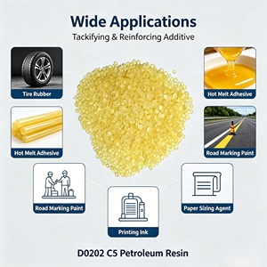 Resina de Petróleo C5 D0202, Fuerte Adhesió<span class=keywords><strong>n</strong></span>, Estable al Calor, para Adhesivo de Caucho, Revestimiento de Carreteras, Tinta - Product Image 3