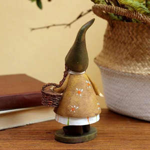 Nouvelle peinture à l'huile transfrontalière Style panier forêt fille résine décoration ornement saint valentin cadeau remise des diplômes saison cadeau - Product Image 2