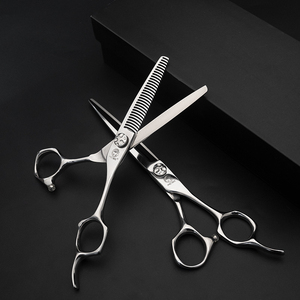 7 Inch Premium Hair <strong>Scissors</strong> 440C Steel Barber <strong>Shears</strong> Antler Teeth Thinning <strong>Scissors</strong> Slimline Hair <strong>Scissor</strong> Barbershop Tools - Product Image 1