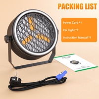 3X30W COB Audience Light LED Retro Par Stage Lights avec RGB Strips LED Blinder DMX512 Control for Party Church Events Theators